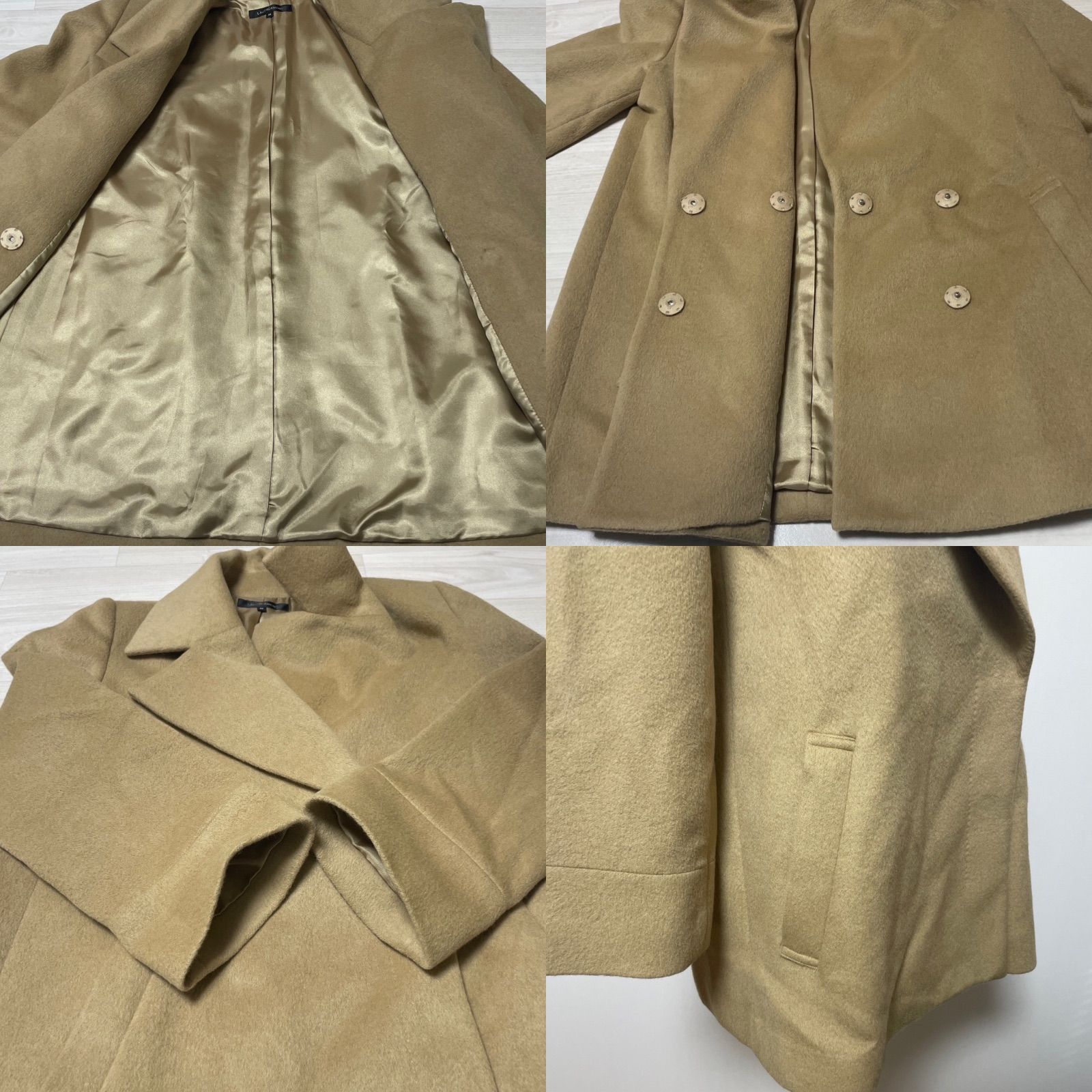 LAUTREAMONT ロートレアモン 茶色系 ダブルブレスト コート 38