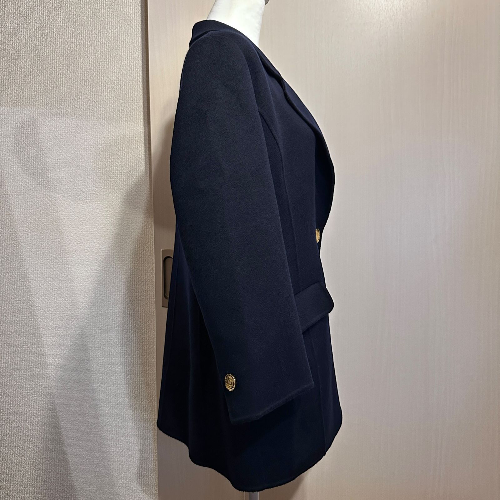 LEONARD レオナール コート フェルト生地 日本製 40 花柄 LEONARD コート ネイビー・内側花柄 サイズ13 HR0332 - メルカリ