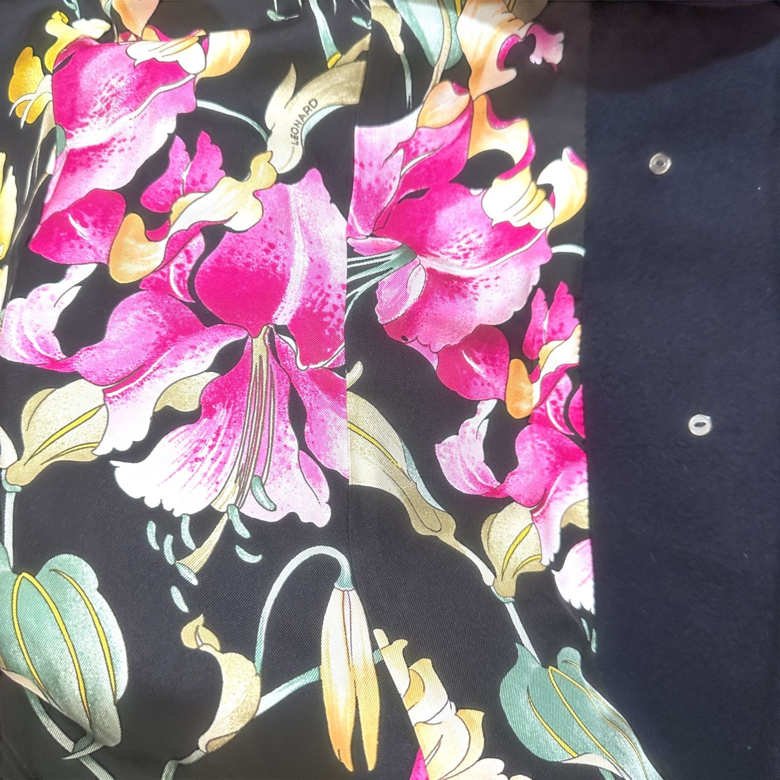 LEONARD コート ネイビー・内側花柄 サイズ13 HR0332 - メルカリ