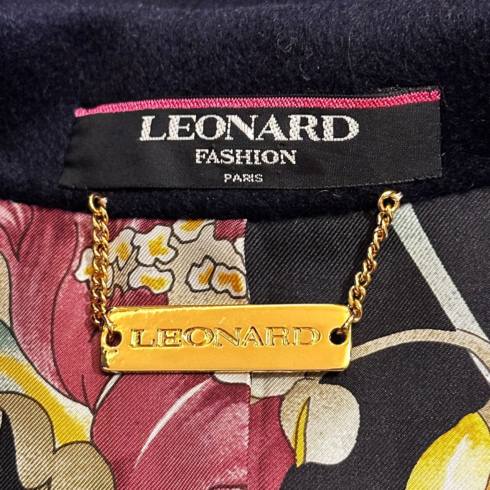 LEONARD コート ネイビー・内側花柄 サイズ13 HR0332 - メルカリ