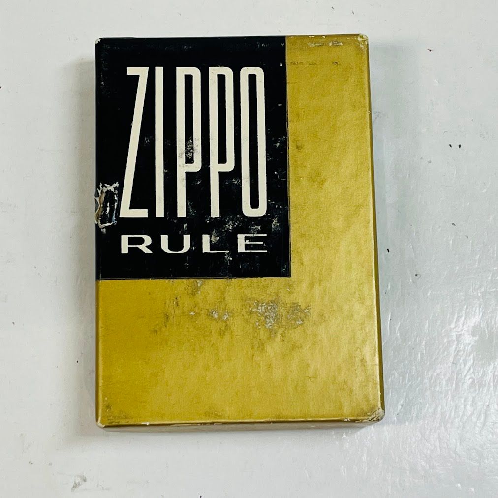【サビあり】米国ジッポー社製 ベルティ ZIPPO RULE　ケンダル社企業ロゴ　メジャーにサビあり●メール便●代引き不可 ZIPPO - 【サビあり】米国ジッポー社製 ベルティ ZIPPO RULE ケンダル