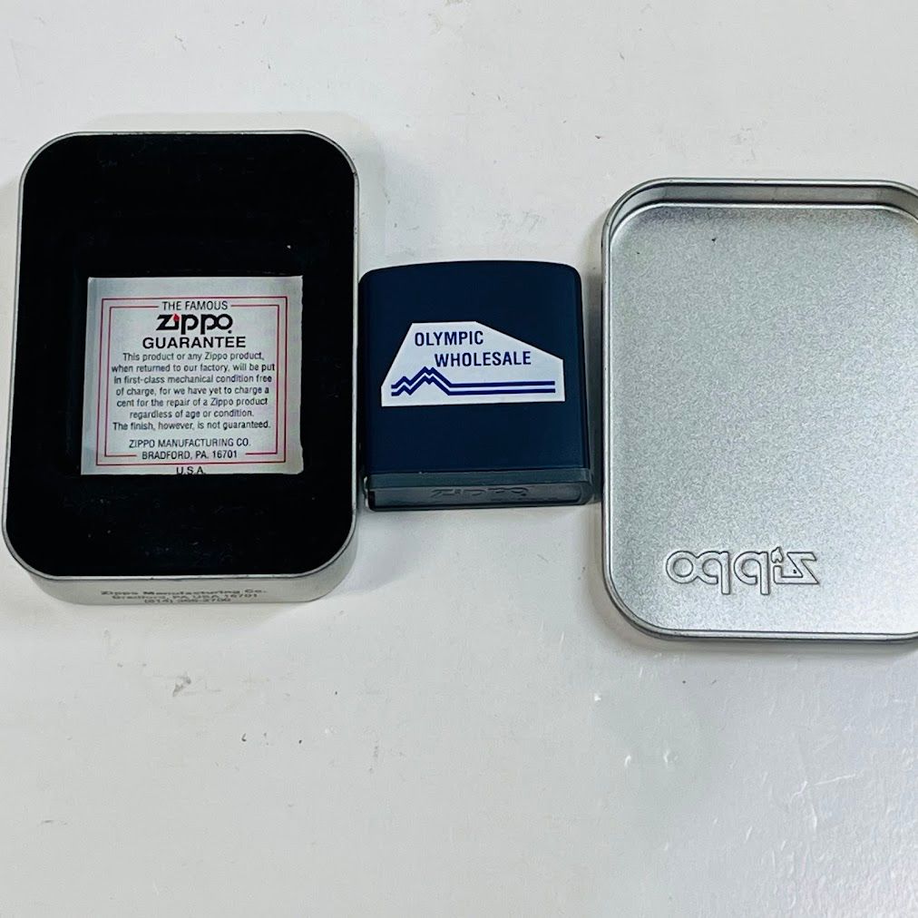 ♥ 米国ジッポー社製 ベルティ ZIPPO RULE 青 白テープ OLYMPIC WHOLE ●メール便●代引き不可