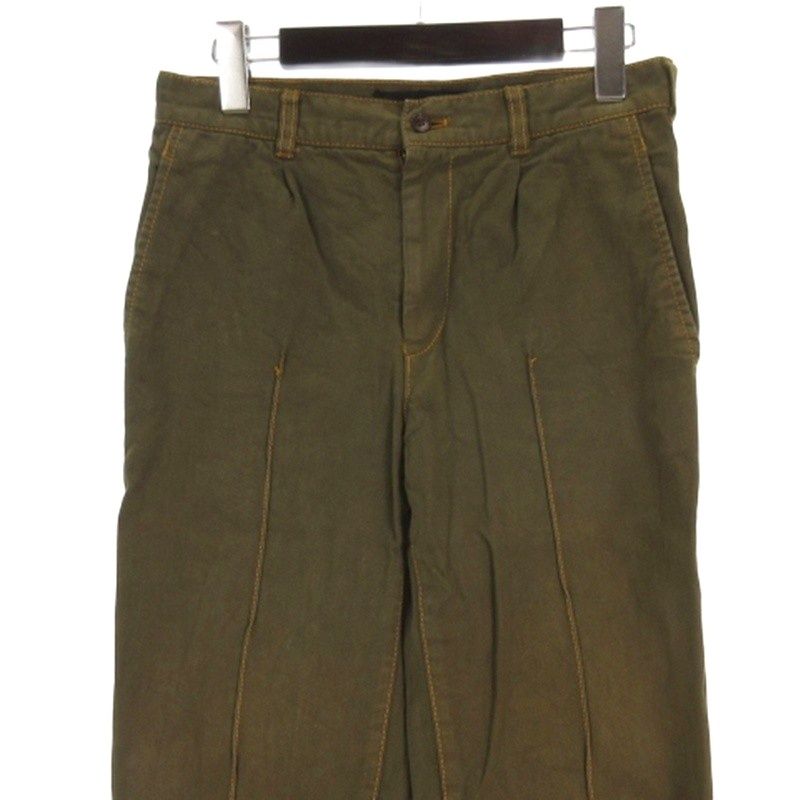 トリココムデギャルソン tricot COMME des GARCONS ステッチ コットン パンツ TH-PC04 AD2011 カーキ S