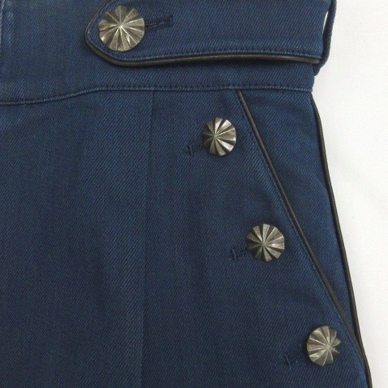 デザインボタン ワイドパンツ