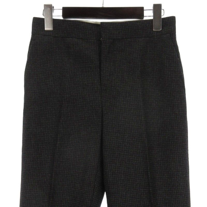 ドゥロワー Drawer 千鳥格子柄 ハウンドトゥースチェック パンツ 6514-236-0898 グレー 34