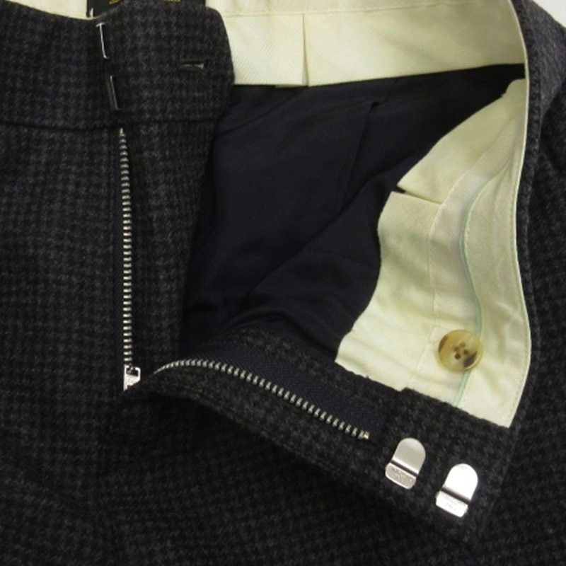 ドゥロワー Drawer 千鳥格子柄 ハウンドトゥースチェック パンツ 6514-236-0898 グレー 34 DECORATOM_COM_BR