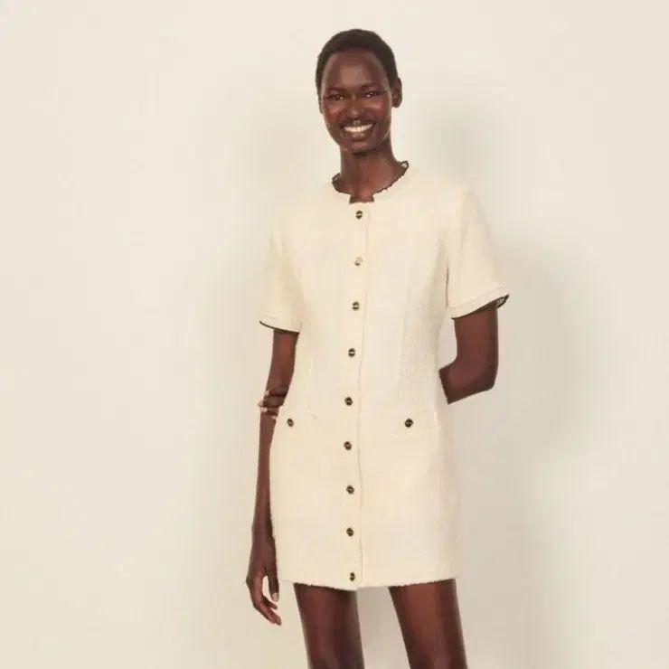 サンドロ ツイード ONE PIECE 36