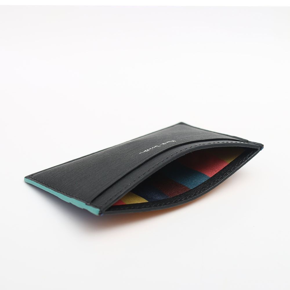 ポールスミス PAUL SMITH カードケース レザー ブラック マルチカラー 人気 ブランド おしゃれ 誕生日 記念 プレゼント ギフト 送料無料
