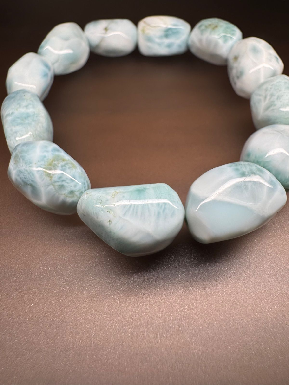 最高品質 SSSアイスラリマー12.6㎜ タンブルカット 腕周り18㎝ WWW_NOITHATQUANGTHANH_NET