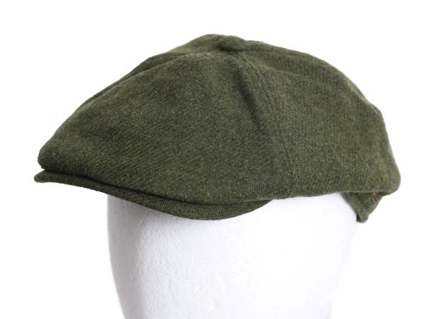 デッドストック アイルランド製 マクロス ツイード ウール ハンチング キャップ メンズ レディース XL | 帽子 シンプル 無地 大きいサイズ