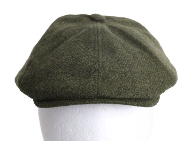 アイルランド製 マクロス ツイード ウール ハンチング キャップ メンズ レディース XL 帽子 シンプル 無地 大きいサイズ