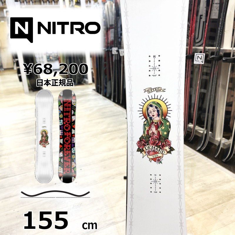 即納】メンズ スノーボード 板 155cm NITRO DEMAND LTD CAM-OUT
