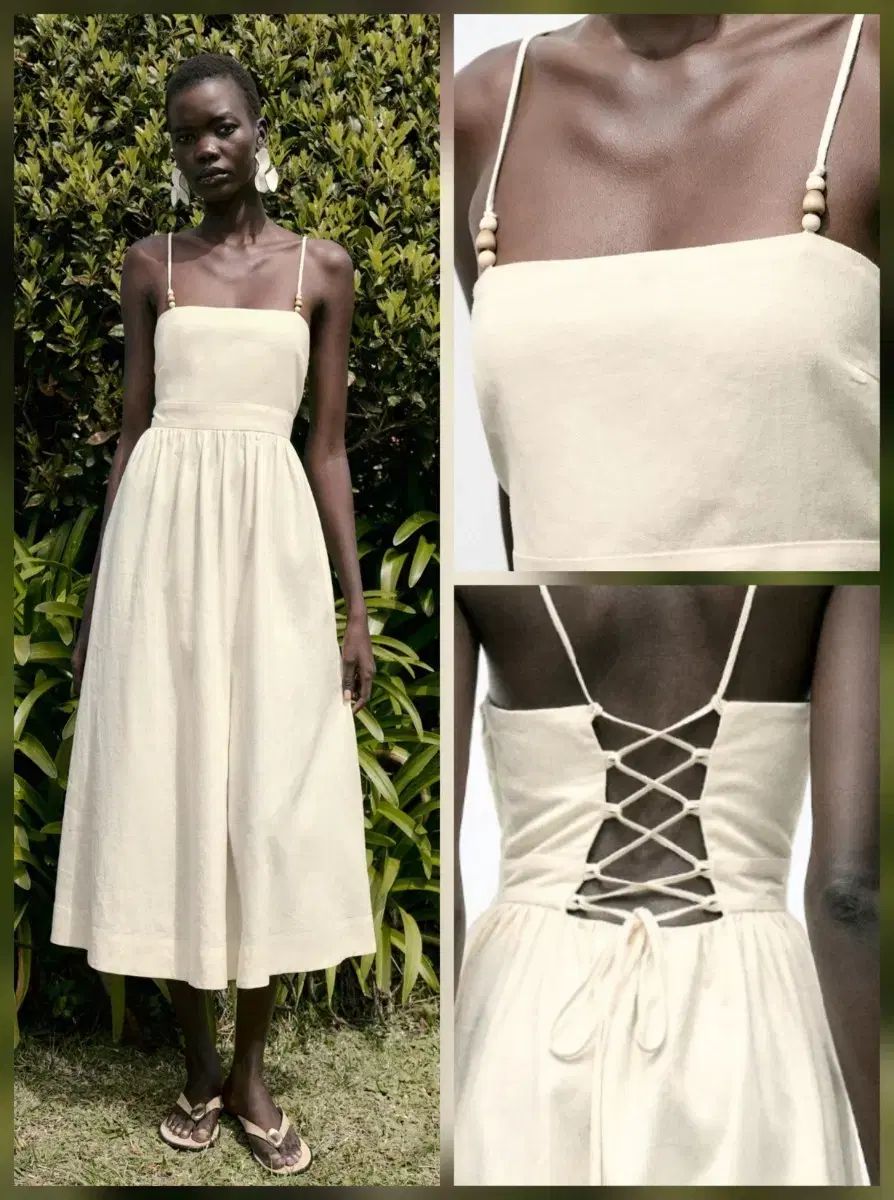 ザラ リネン ロング ONE PIECE 休暇 リゾート レディース ONE PIECE