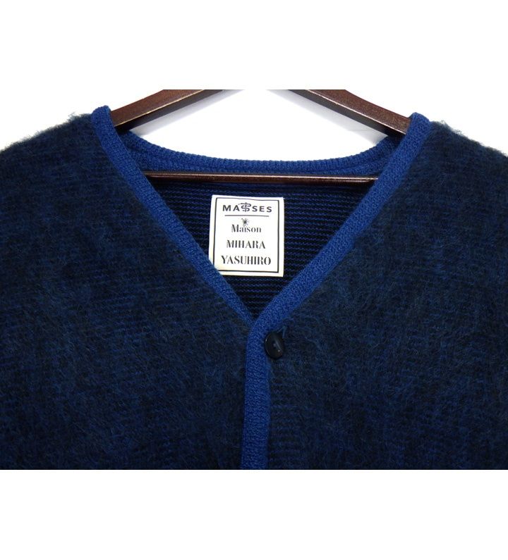 おすすめ メゾンミハラヤスヒロ Maison Mihara Yasuhiro × マシス MASSES 25AW Mohair Knit Cardigan C15CD047 モヘア ニット カーディガン 44968 完璧な