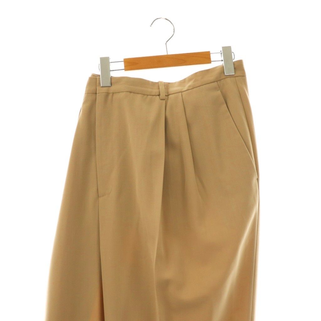 メゾンマルジェラ 1 Maison Margiela 1 ワイドタックスラックパンツ スラックス 40 ベージュ AT OS DECORATOM_COM_BR