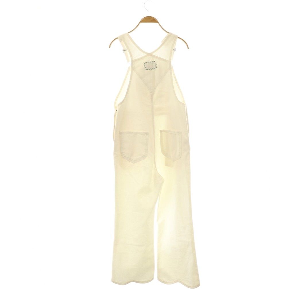 ロンハーマン ヴィンテージ R.H. Scallop Denim Overall オーバーオール サロペット XS 白 CX OS