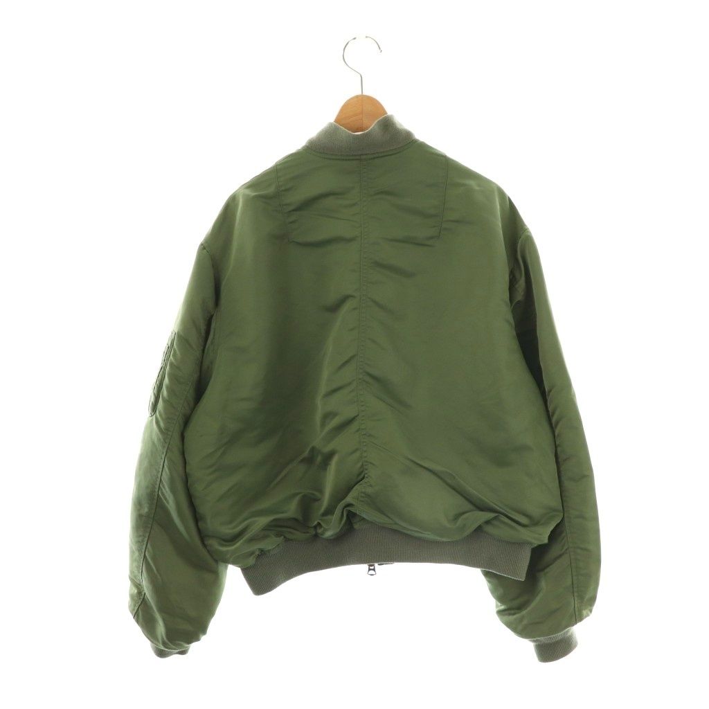 フミカ ウチダ FUMIKA_UCHIDA L-2B ナイロンブルゾン ジャケット ジップアップ 34 カーキ DF OS