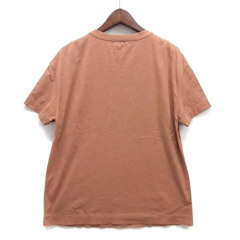 ブルネロクチネリ モニーレ付き ロゴ Tシャツ カットソー 半袖 2025 AW テラコッタ系