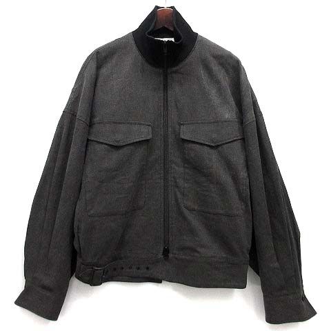 ワイズ Y s ヨウジヤマモト コットン リネン キャンバス ウエストベルト ブルゾン ジャケット 2025AW ブラック 1 YE-Y41-035