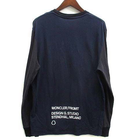 MONCLER GENIUS7 FRAGMENT ロンT 長袖カットソー モンクレール MONCLER GENIUS 7 FRGMT フラグメント ロゴ 刺繍 Tシャツ