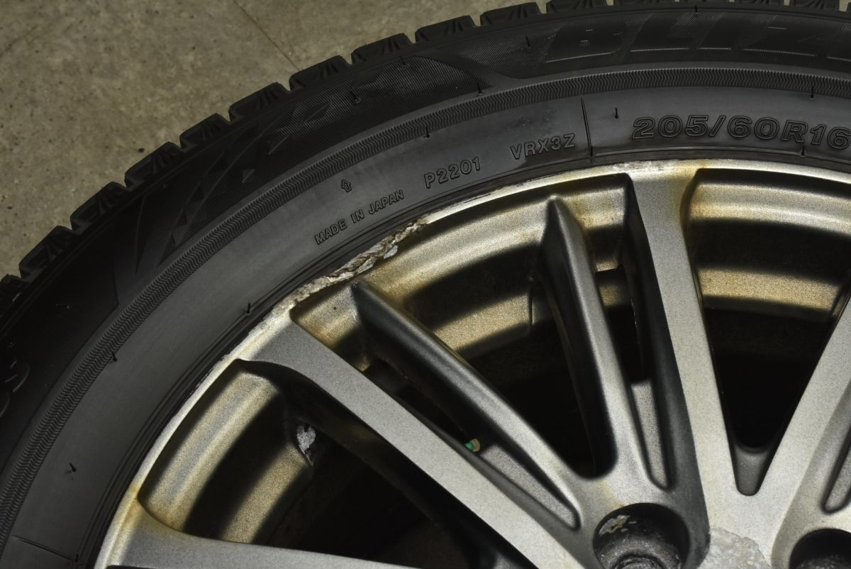 スタッドレス FANG 16in 6.5J 53 PCD114.3 ブリヂストン ブリザック VRX3 205|60R16 ノア ヴォクシー エスクァイア ステップワゴン FFCRYSTALESIA_COM