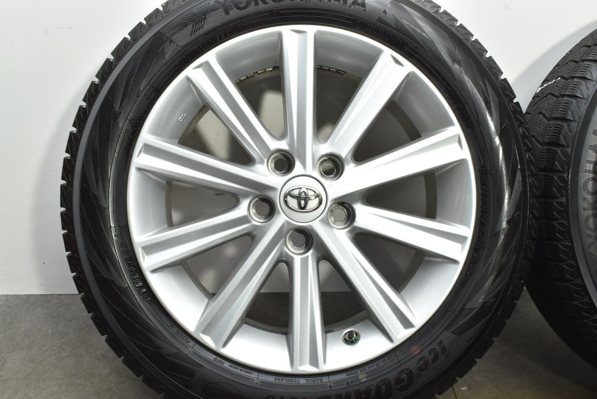 バリ溝 トヨタ 50 カムリ 純正 17in 7J 45 PCD114.3 ヨコハマ アイスガード IG70 215|55R17 エスティマ 200 クラウン ロイヤル 流用 FFCRYSTALESIA_COM