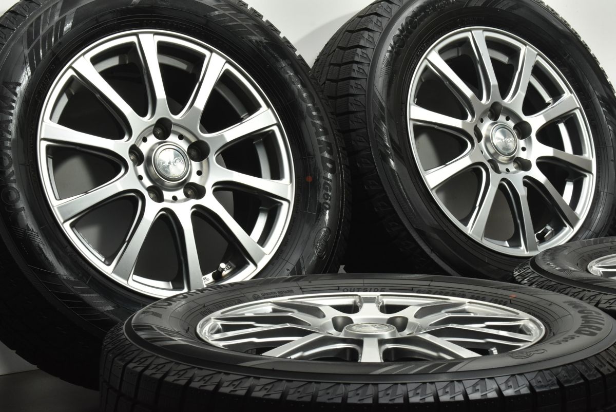 2025年製超バリ溝 LAYCEA 16in 6.5J 48 PCD114.3 ヨコハマ アイスガード IG60 215|65R16 アルファード ヴェルファイア エクストレイル