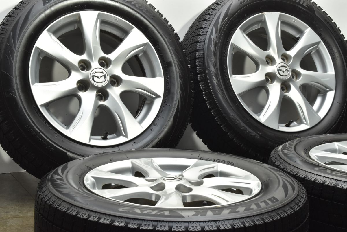 2025年製バリ溝 マツダ アクセラ 純正 16in 6.5J 50 PCD114.3 ブリヂストン ブリザック VRX2 205|65R16 CX-30 MPV
