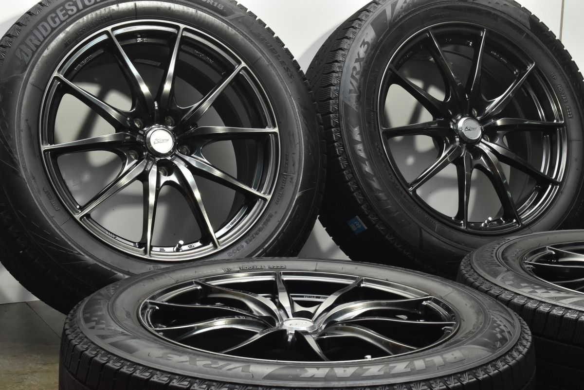 LEGCERA NX5 18in 7.5J 38 PCD114.3 ブリヂストン ブリザック VRX3 225|60R18 NX RAV4 ハリアー 流用