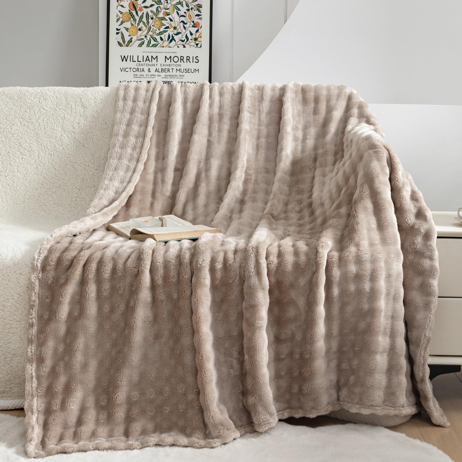 ラピアスプレミアム ダブル毛布 180x200cm ふわもこ 洗える 暖か~い