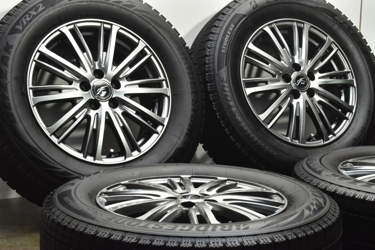 2025年製 バリ溝 WEDS Fang 16in 6.5J 47 PCD100 ブリヂストン ブリザック VRX2 215|65R16 スバル SH SJ フォレスター GT XV