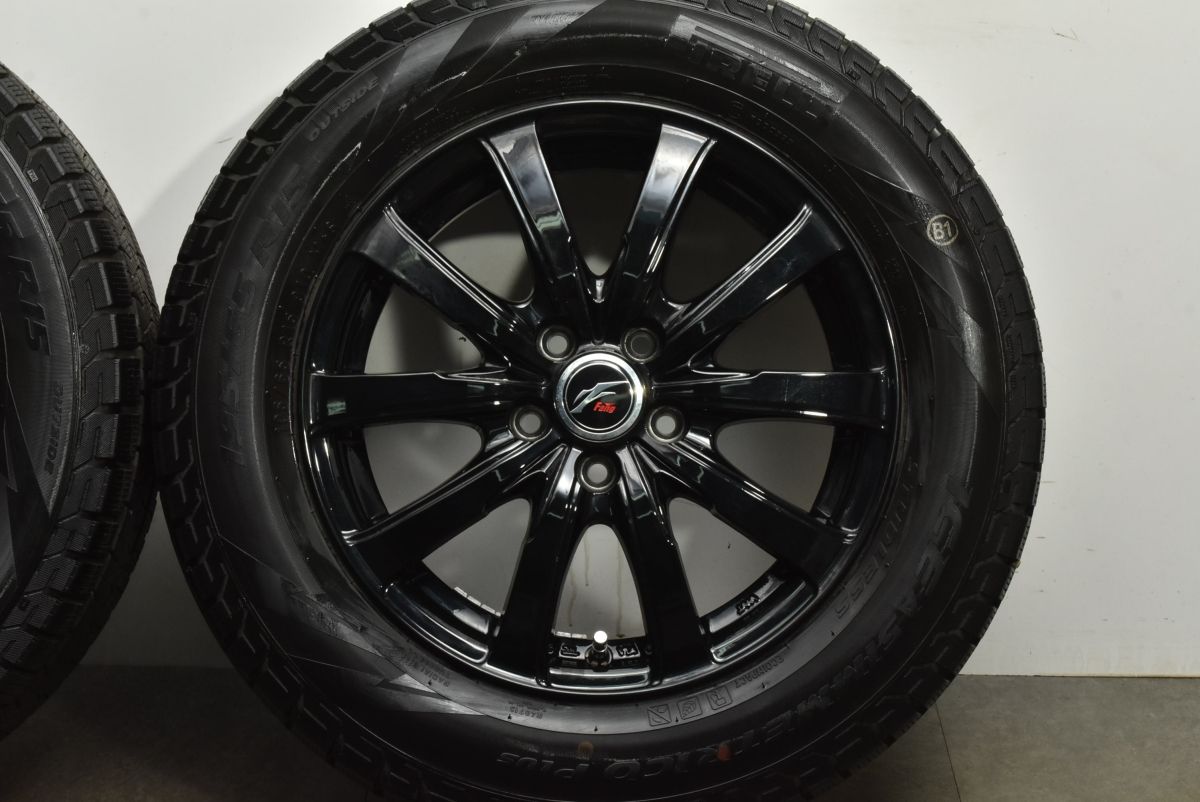 プリウス ウィッシュなどに Fang 15in 6J 43 PCD100 ピレリ アイスアシンメトリコプラス 195|65R15 カローラ ツーリング インプレッサ FFCRYSTALESIA_COM