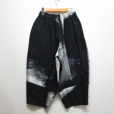 【新作到着!!】 萌 モユル MOYURU バルーン ワイド パンツ M-L 黒 ブラック ウエストゴム センソユニコ