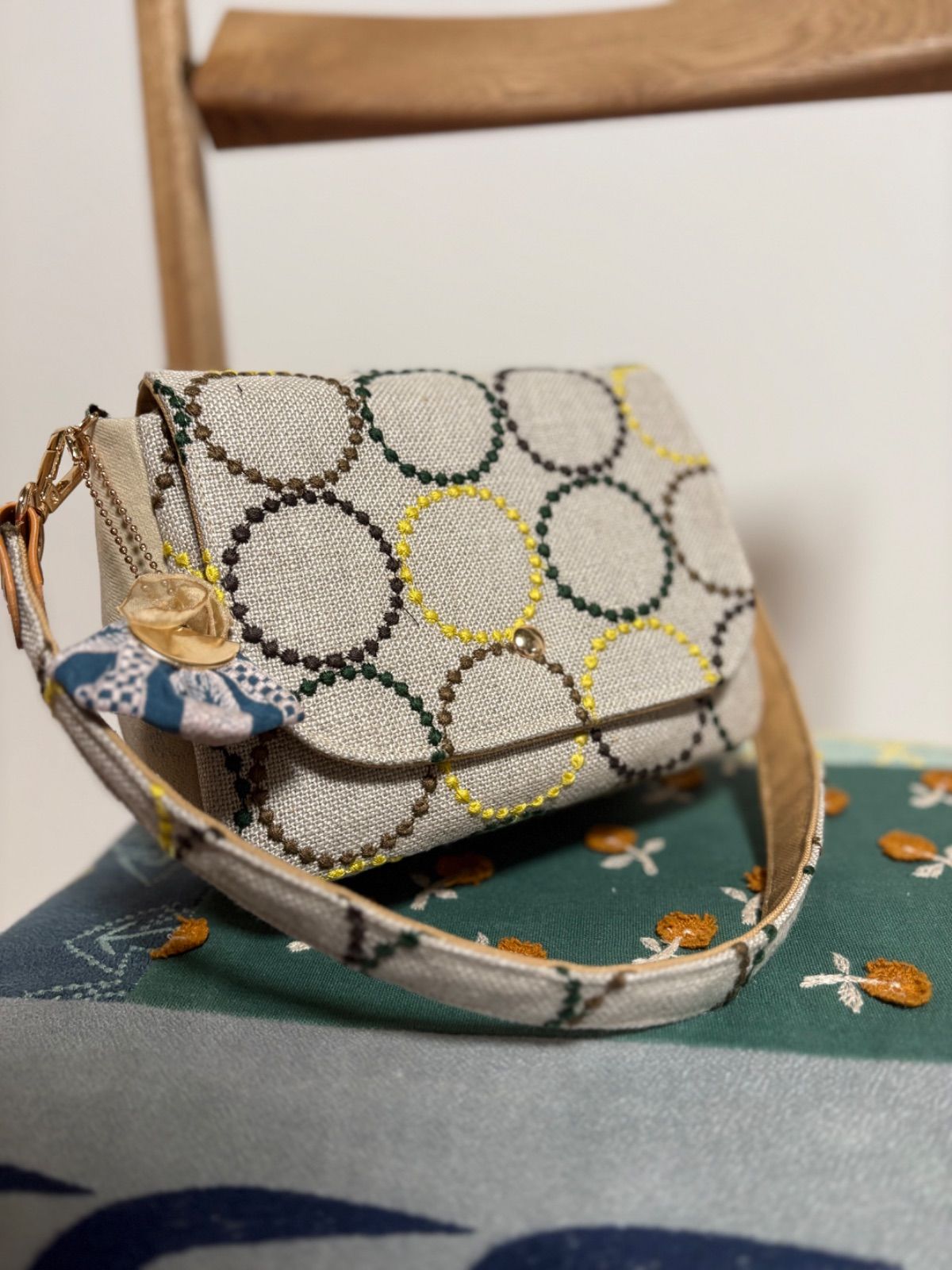 ミナペルホネン◯ハンドメイド◯ミディアムパン 肩ショルダー