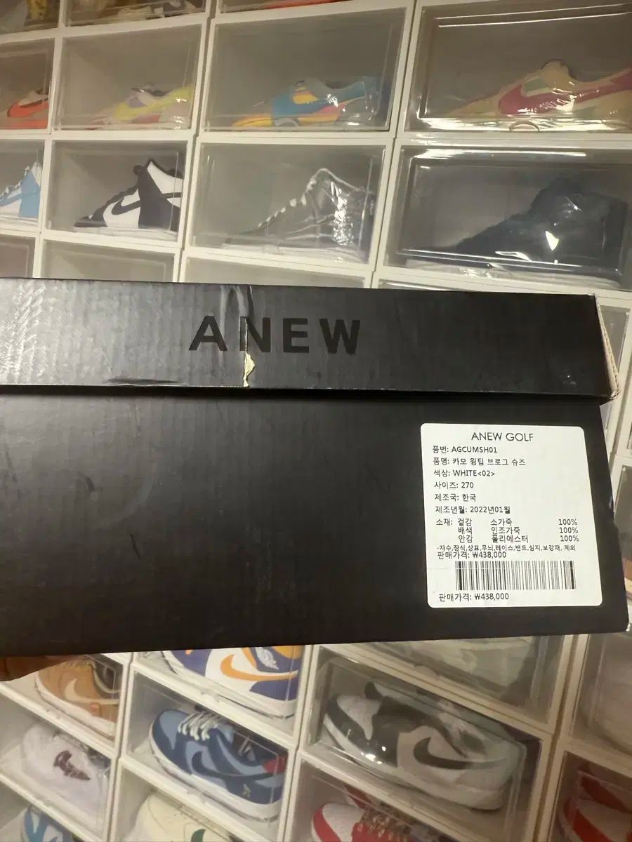  アニュー ウイングチップ ゴルフシューズ 270 シューズ(男性用) ゴルフ