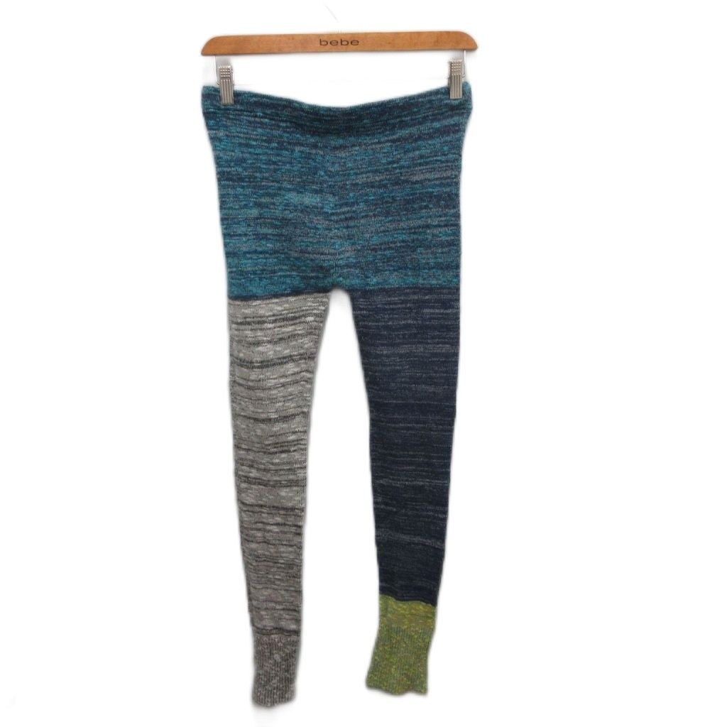 玉木新雌 タマキニイメ tamaki niime あしんすごい レギンス レギパン パンツ ニット ロング丈 青 ブルー グレー ライトグリーン