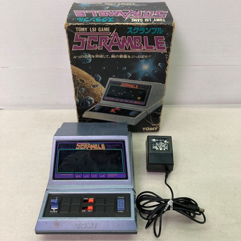 動作 済み 取説付き き TOMY LSIゲーム スクランブル トミー SCRAMBLE ゲーム機 昭和レトロ レトロ玩具 携帯 ポケット ゲームウォッチ ゲーム＆ウォッチ