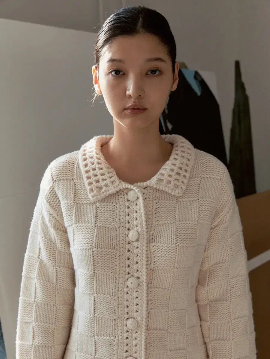 シヌーン Starship Square スタシ ニット ハンドメイド ドレス アイボリー Free Size