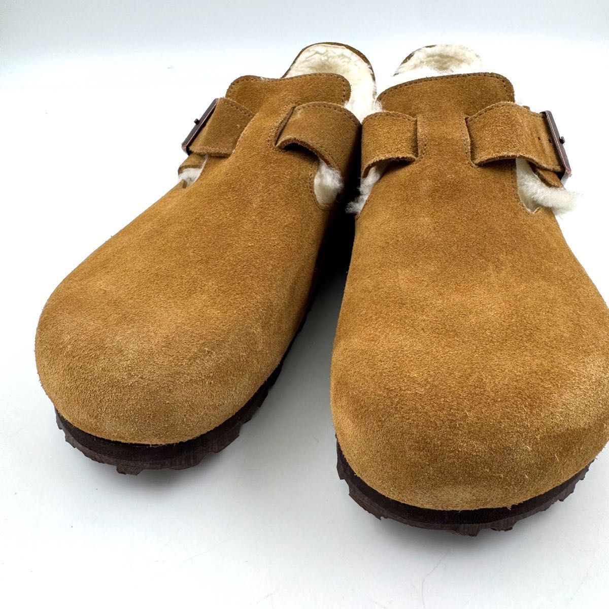 LONDON ビルケンシュトック ボーイズマーケット 別注 スエード ボア LEVE Tea シアリングティー 42 E 27 cm