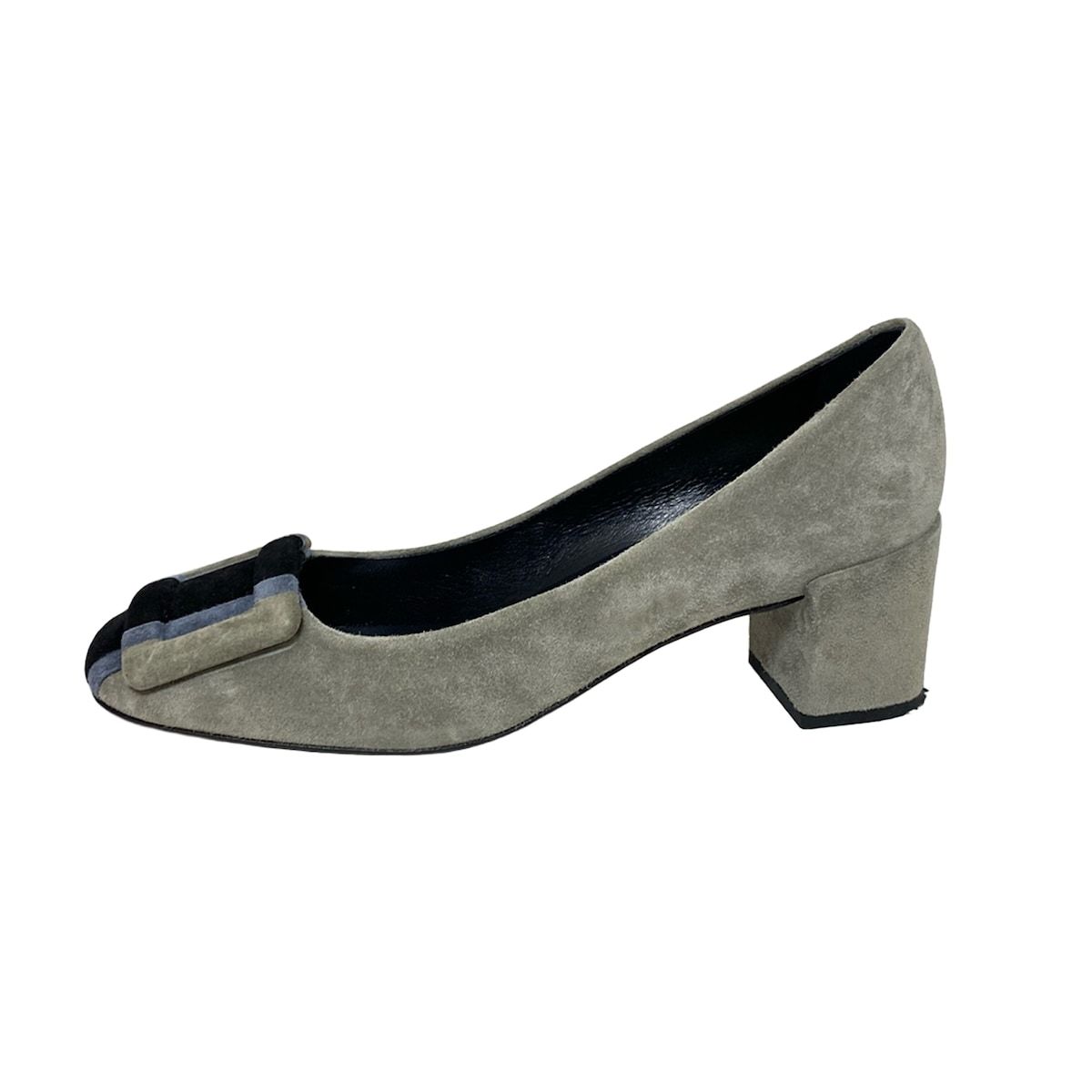 RogerVivier ロジェヴィヴィエ パンプス 36 レディース - グレー×黒×ブルーグレー