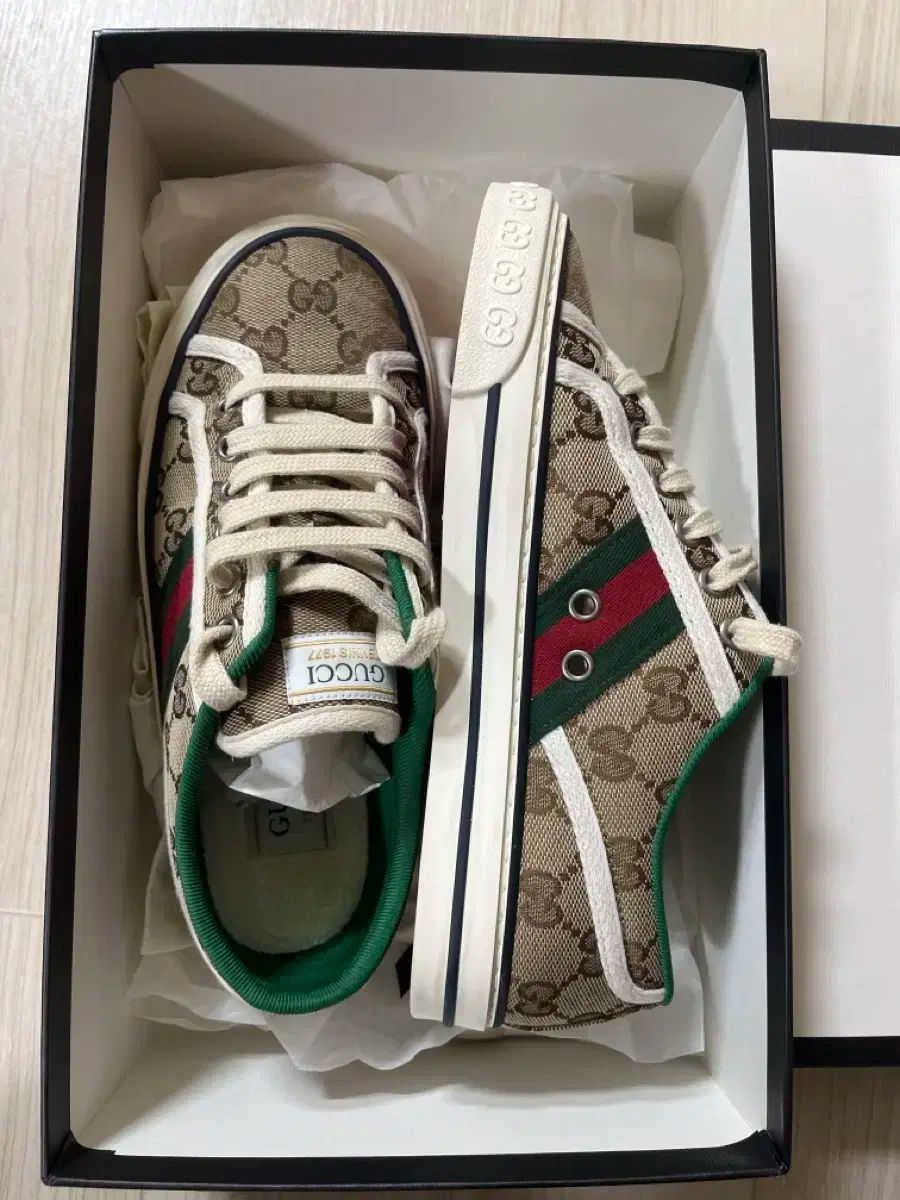 グッチ テニス スニーカー 1977 フルセット 36