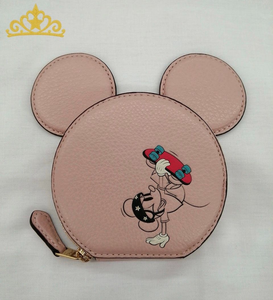 COACH ディズニー ミッキーマウス コインケース ピンク レディース コーチ