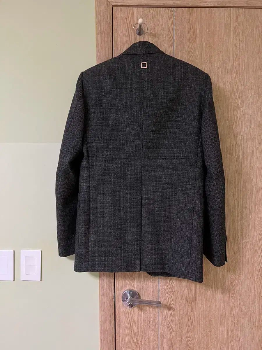 WOOYOUNGMI 21fw メイン CHECK グレー Single セットアップ