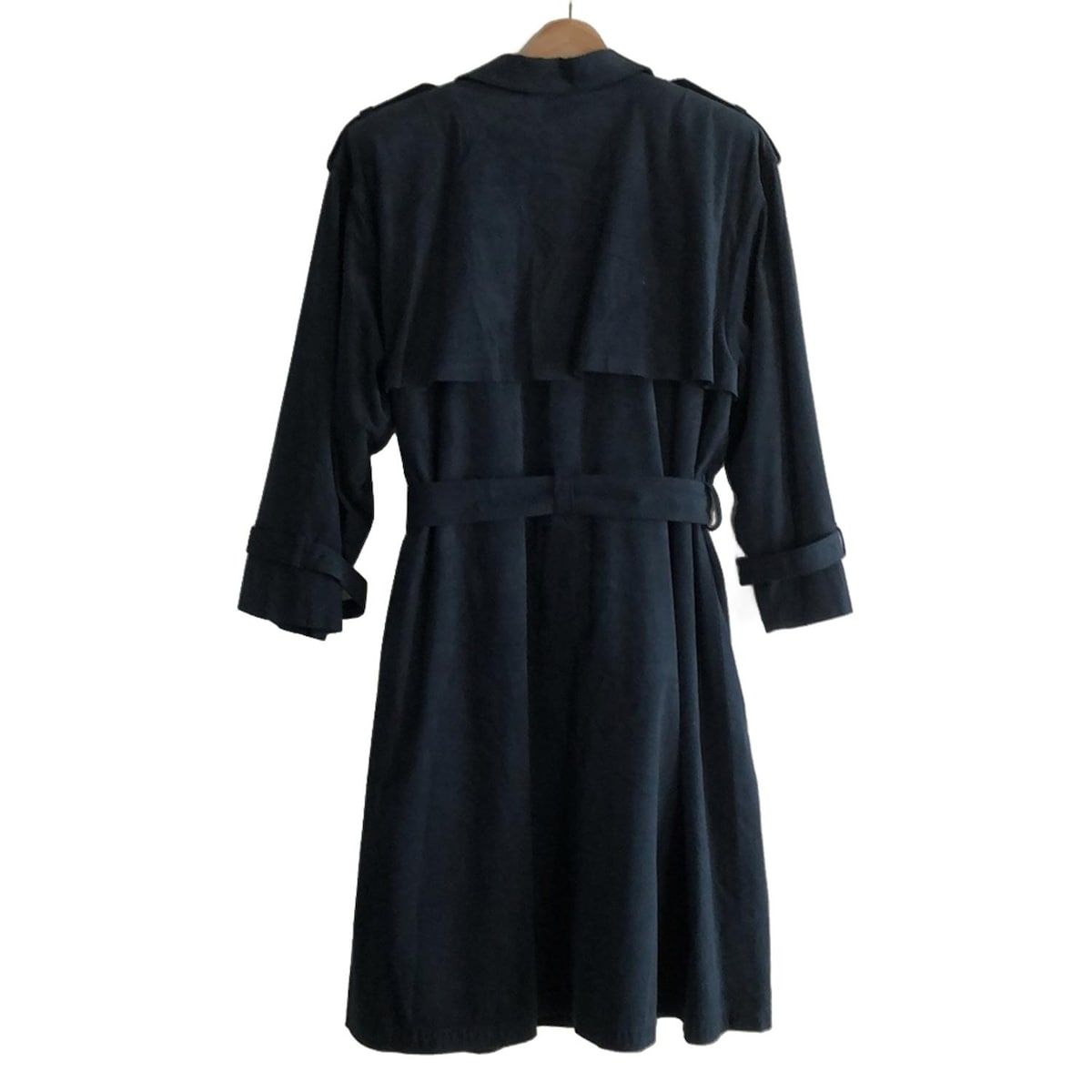 Leilian レリアン コート サイズ9 M レディース - ネイビー 長袖 エクセーヌ 秋 冬