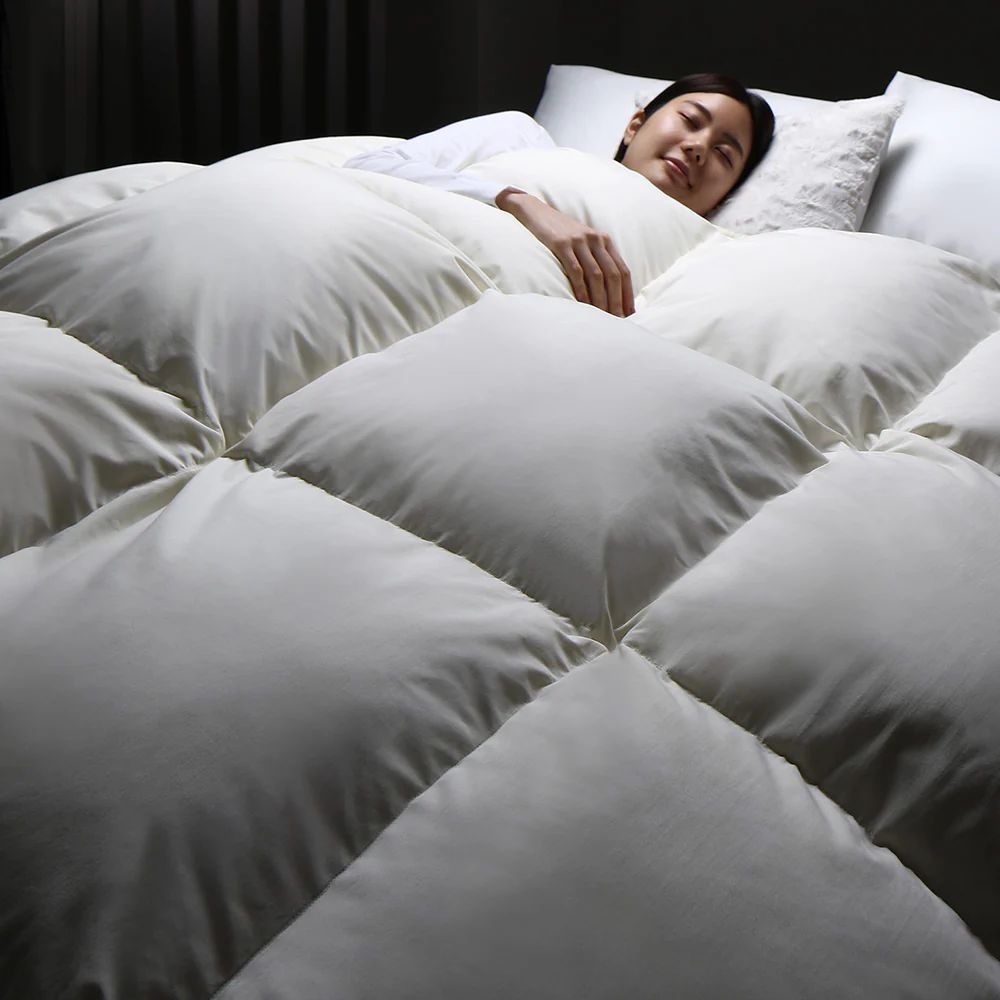 安心の &高品質羽毛掛け布団 ダウン率90 シングル3色選択