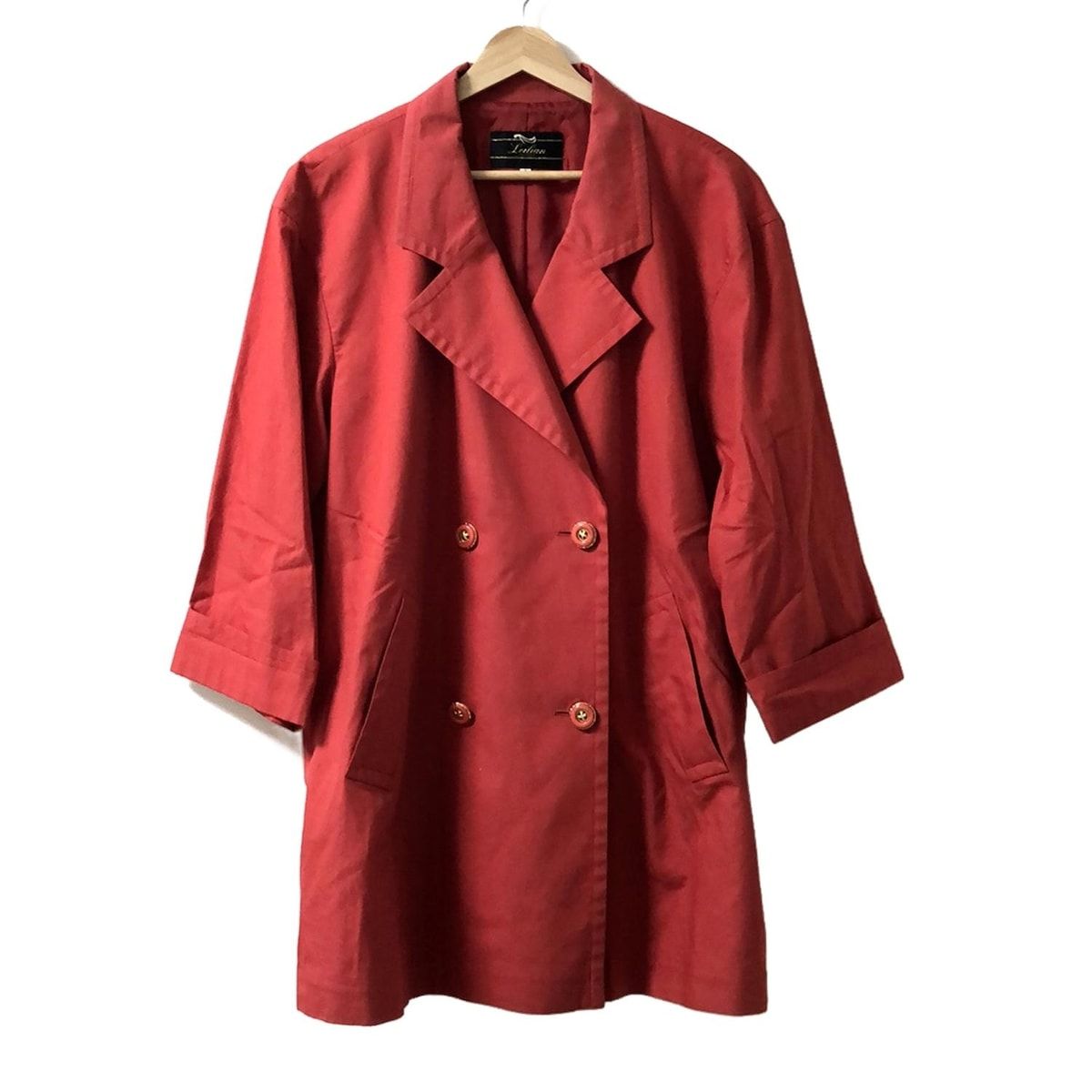 Leilian レリアン コート サイズ9 M レディース - レッド 長袖 春 秋