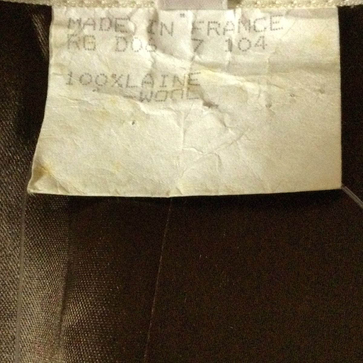 イヴサンローランリヴゴーシュ コート サイズ38 M レディース - グレーベージュ×ダークブラウン 長袖 ベロア 秋 冬 GULLKHAN_COM