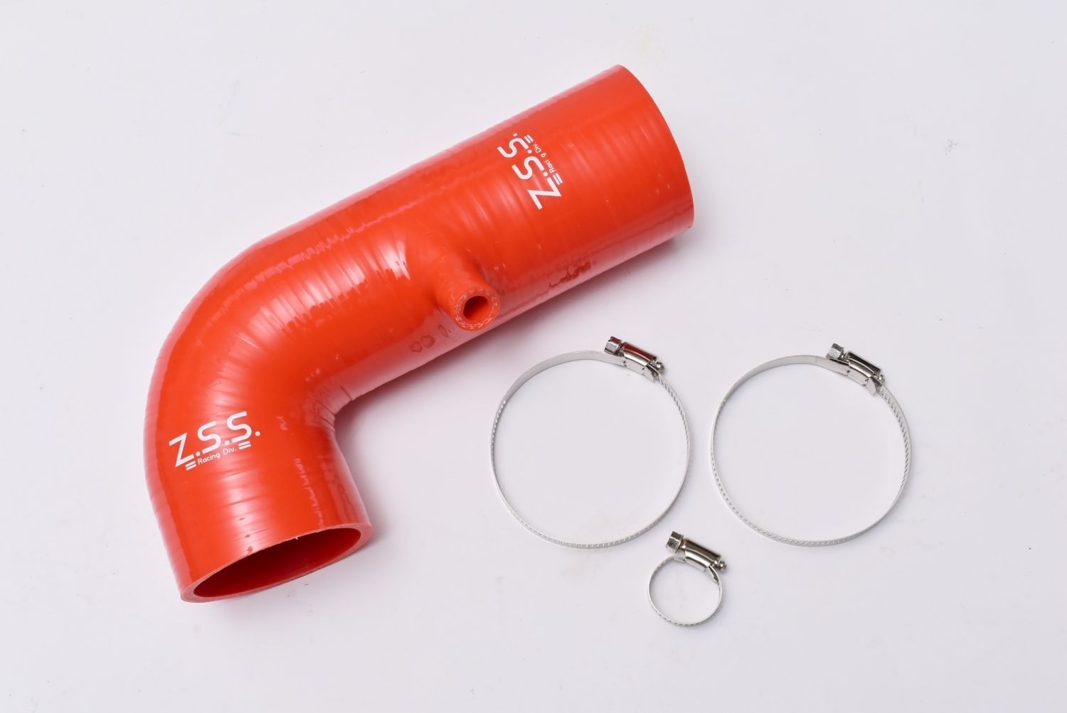 Z.S.S. ZN6 ZC6 86 BRZ ハチロク ラジエターホース 赤 レッド ターボ FA20 AT MT シリコンホース 1本 バンド付 ZSS