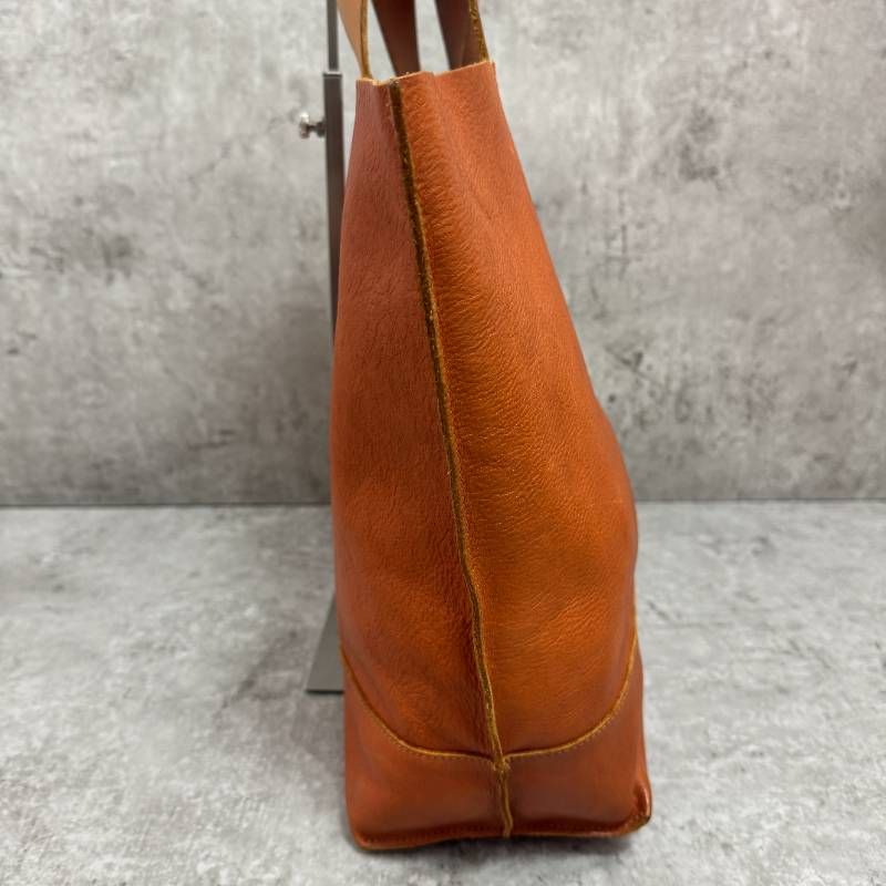 IL BISONTE イルビゾンテ レザー トートバッグ ヌメ革 A4対応 ブラウン