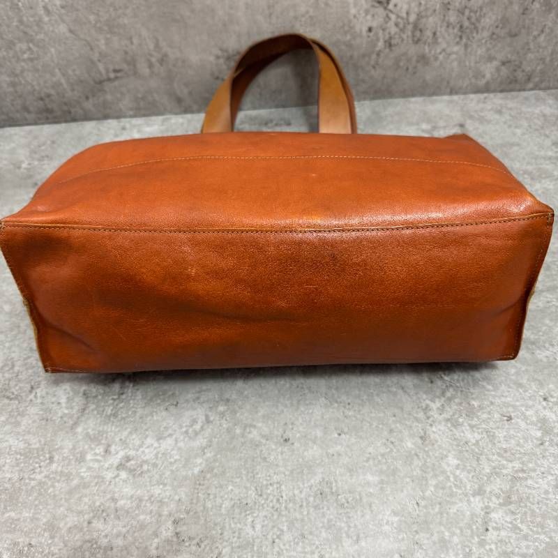 IL BISONTE イルビゾンテ レザー トートバッグ ヌメ革 A4対応 ブラウン